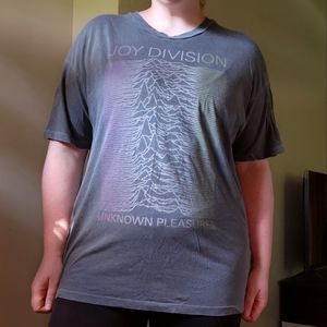 American Eagle Tailgate Joy Division Unknown Pleasures Shirt Gradient Ombre